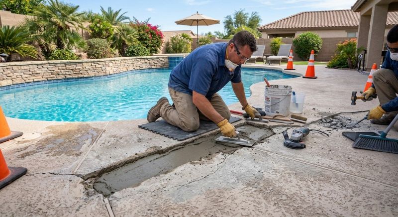 Cement Patio Repair in Albany, NY