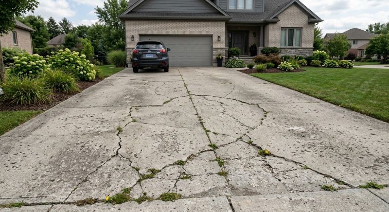 Concrete Driveway Repair in West Des Moines, IA