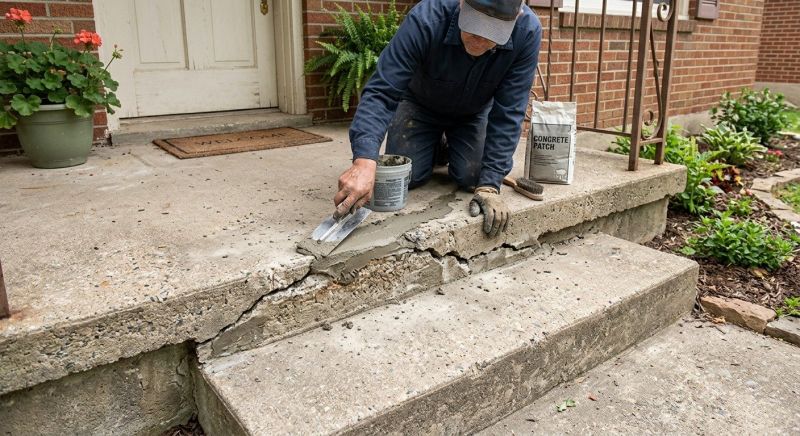 Entryway Concrete Repair in Miami Dade County, FL