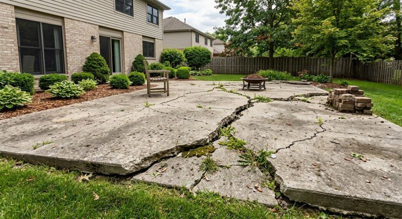Patio Concrete Repair in West Des Moines, IA
